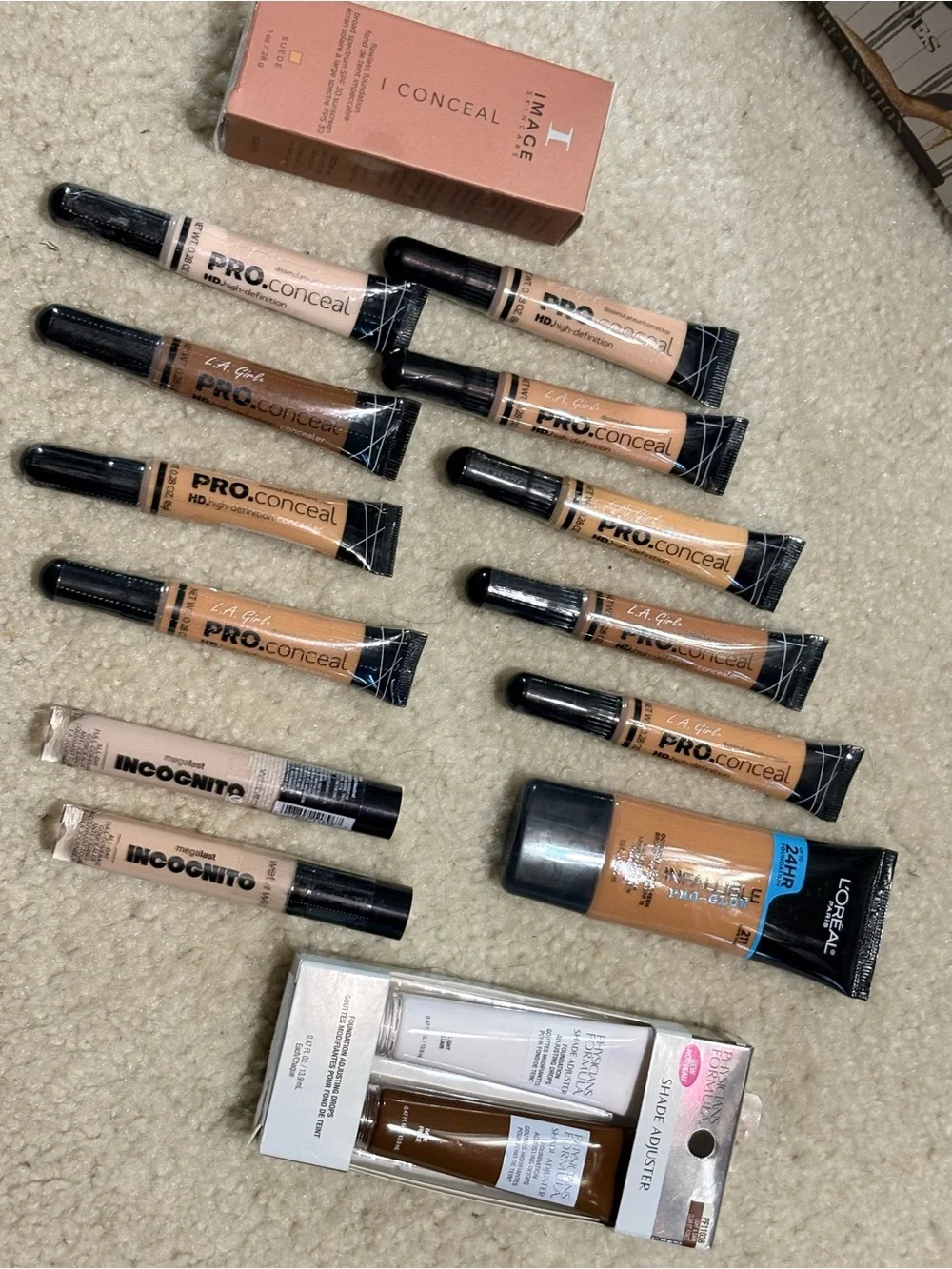 Makeup Haul: Concealer, Powder, and Foundation in Beige and Tan Tones